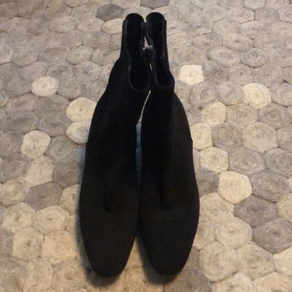 Prada black suede ankle boots size 40